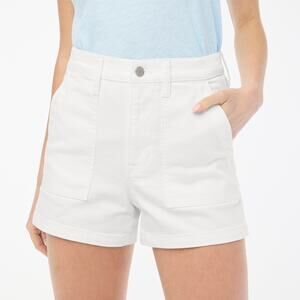 J. Crew Utility High Rise Jean Shorts White 27 / 4
